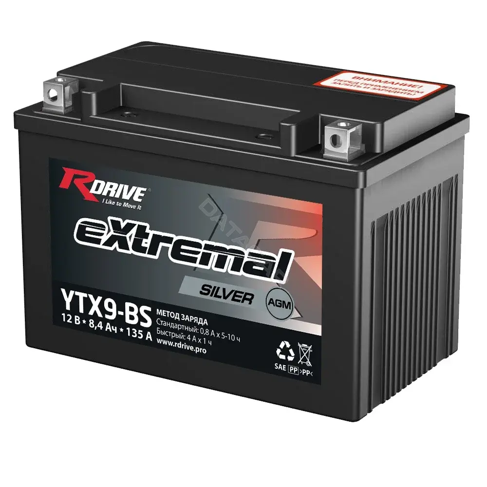 Аккумулятор RDrive YTX9BS