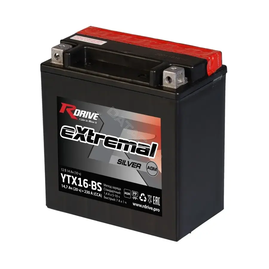 Аккумулятор RDrive YTX16-BS
