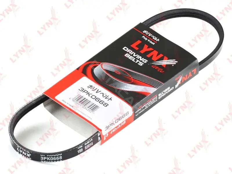 Ремень ручейковый LYNXAUTO 3PK0668