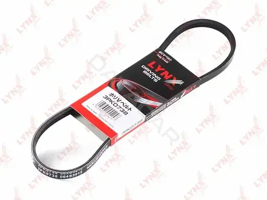 Ремень ручейковый LYNXAUTO 3PK0738