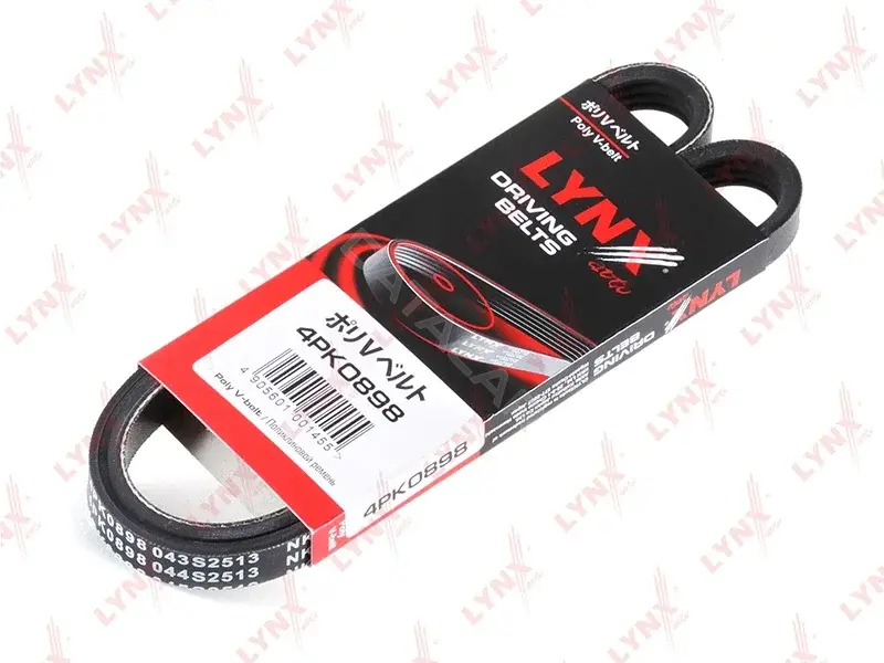 Ремень ручейковый LYNXAUTO 4PK0898