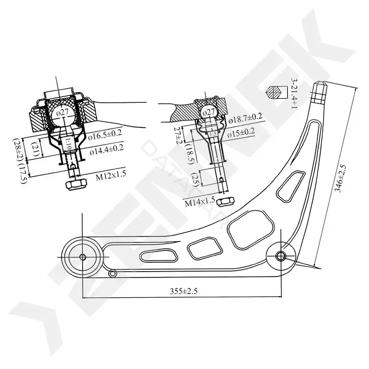 Рычаги ZENNEK DCA0033