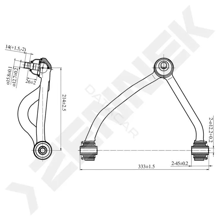 Рычаги ZENNEK DCA0150