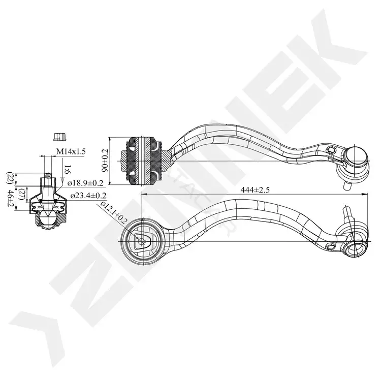 Рычаги ZENNEK DCA0176