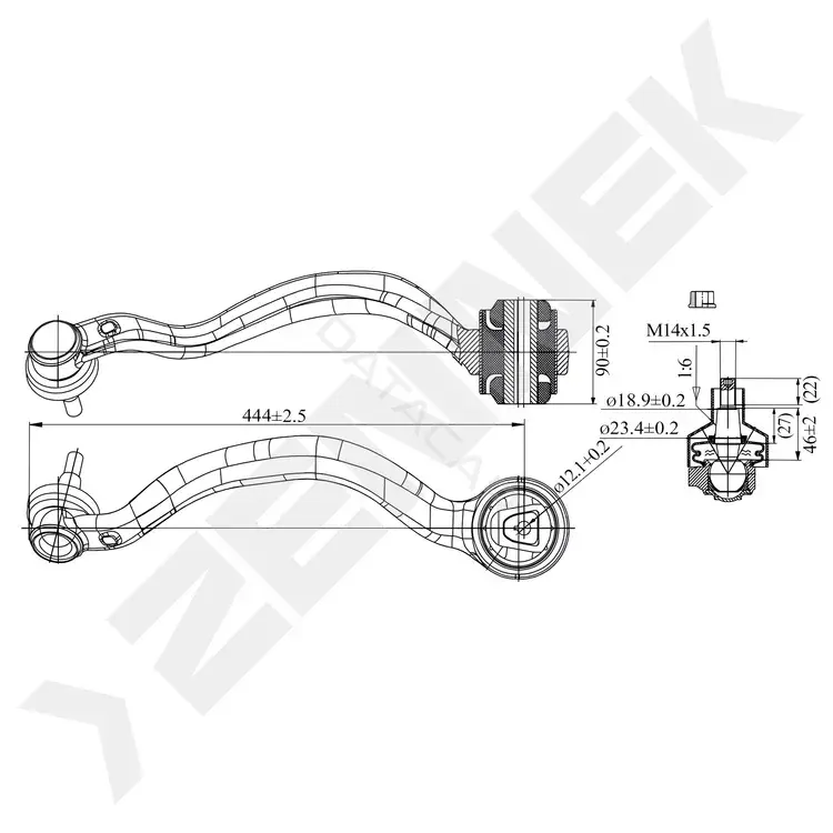 Рычаги ZENNEK DCA0177