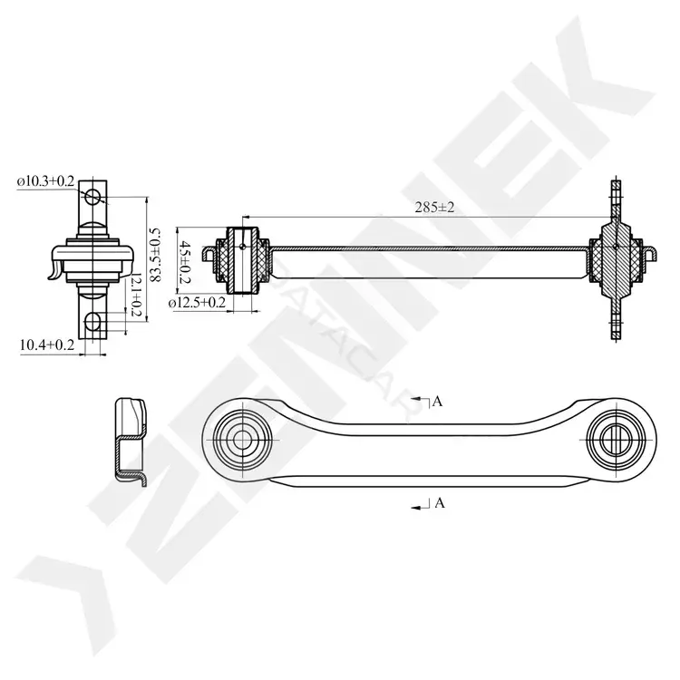 Рычаги ZENNEK DCA0193