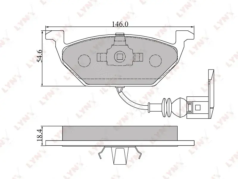 Тормозные колодки LYNXAUTO BD-1202