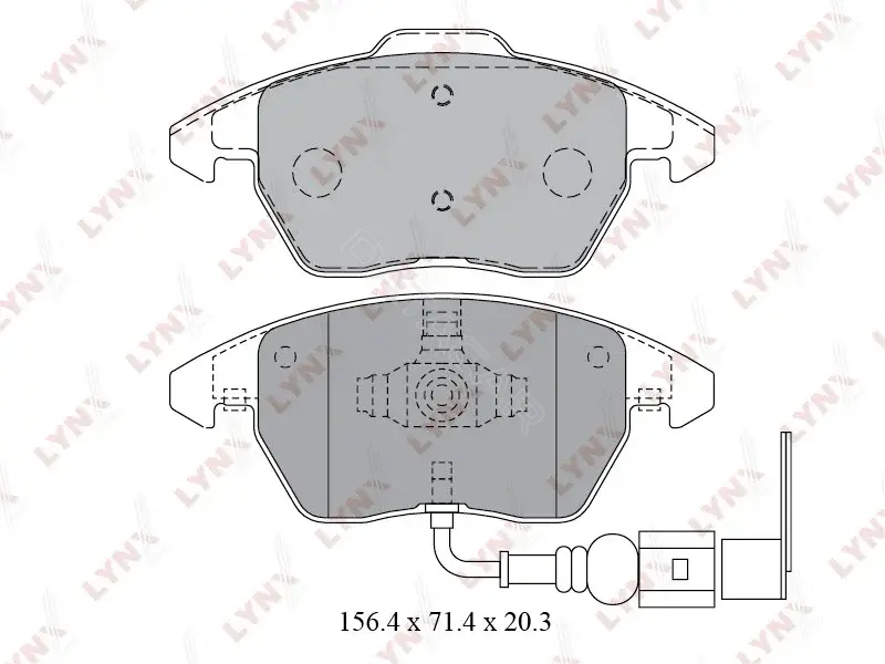 Тормозные колодки LYNXAUTO BD-1203