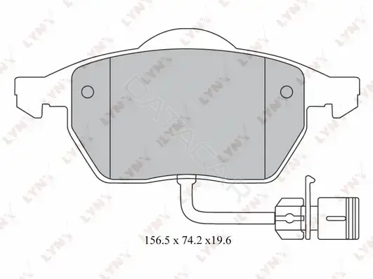 Тормозные колодки LYNXAUTO BD-1209