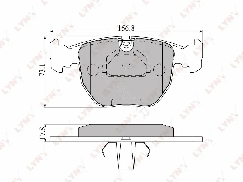 Тормозные колодки LYNXAUTO BD-1401