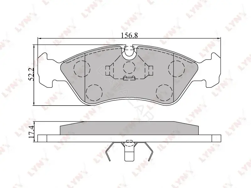 Тормозные колодки LYNXAUTO BD-1402