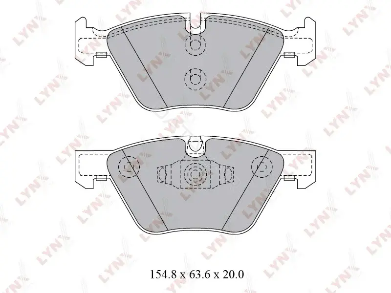 Тормозные колодки LYNXAUTO BD-1421