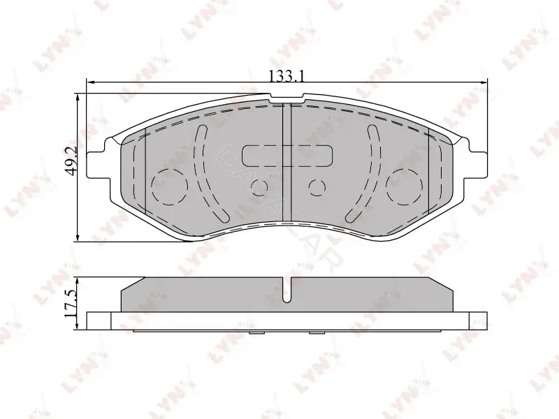 Тормозные колодки LYNXAUTO BD-1803