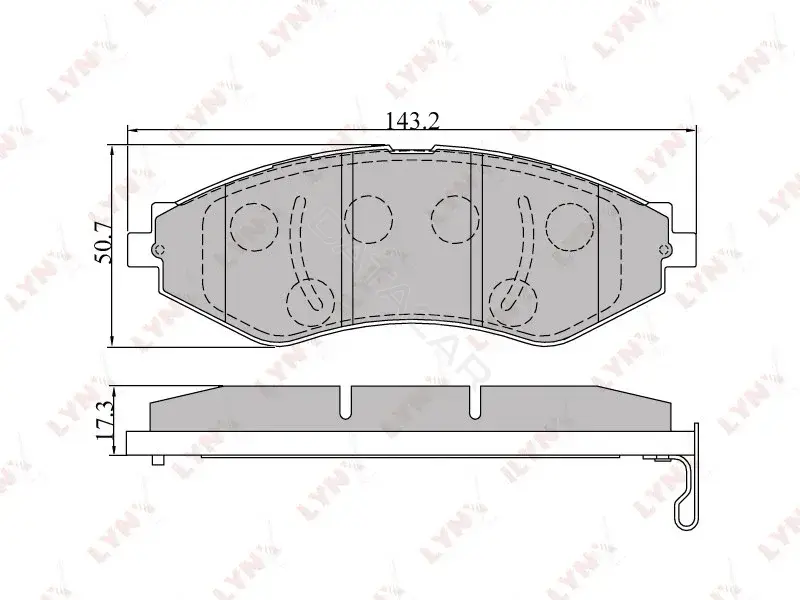 Тормозные колодки LYNXAUTO BD-1805