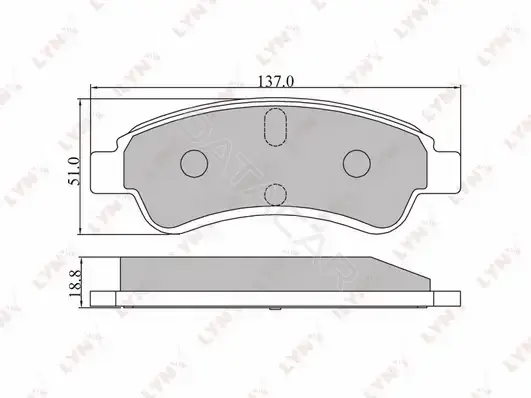 Тормозные колодки LYNXAUTO BD-2201