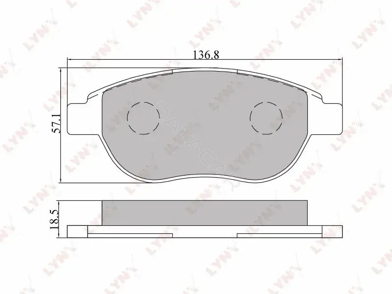 Тормозные колодки LYNXAUTO BD-2202