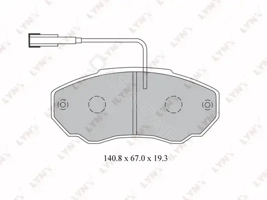 Тормозные колодки LYNXAUTO BD-2215