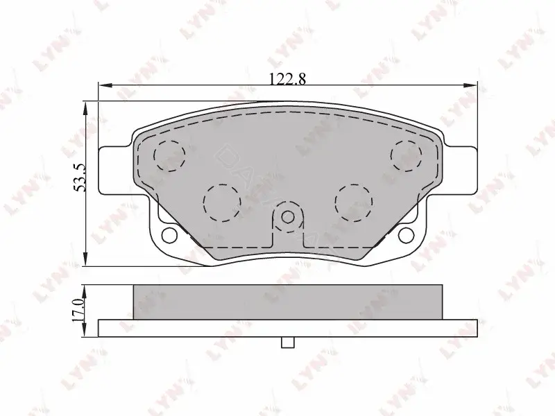Тормозные колодки LYNXAUTO BD-3003