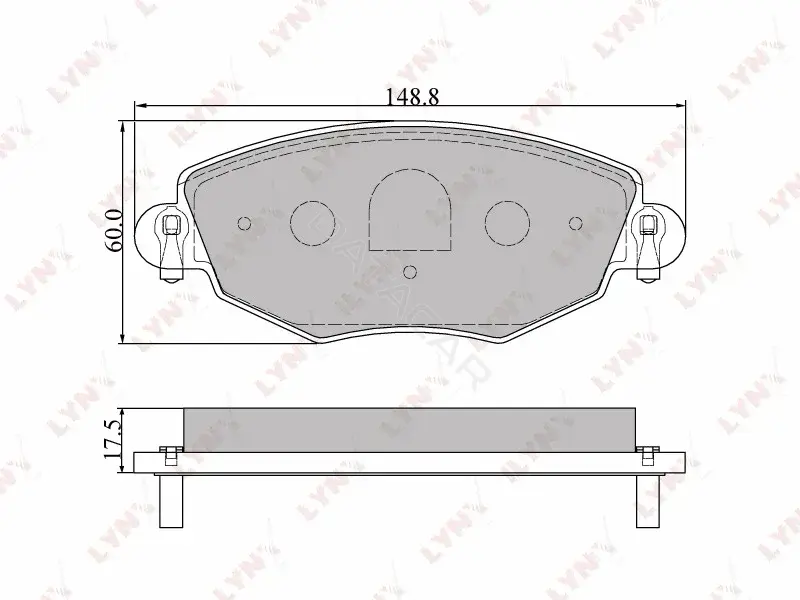 Тормозные колодки LYNXAUTO BD-3006