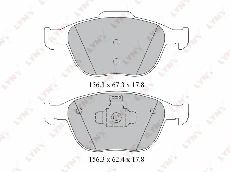 Тормозные колодки LYNXAUTO BD-3022