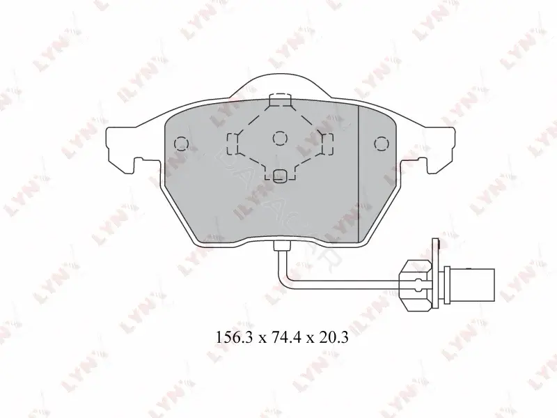 Тормозные колодки LYNXAUTO BD-3024