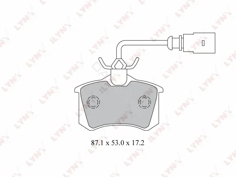 Тормозные колодки LYNXAUTO BD-3025