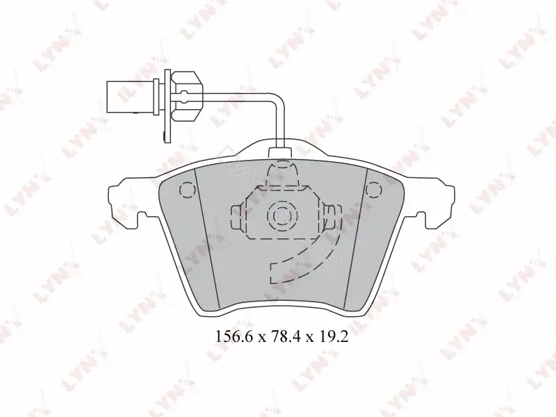 Тормозные колодки LYNXAUTO BD-3026