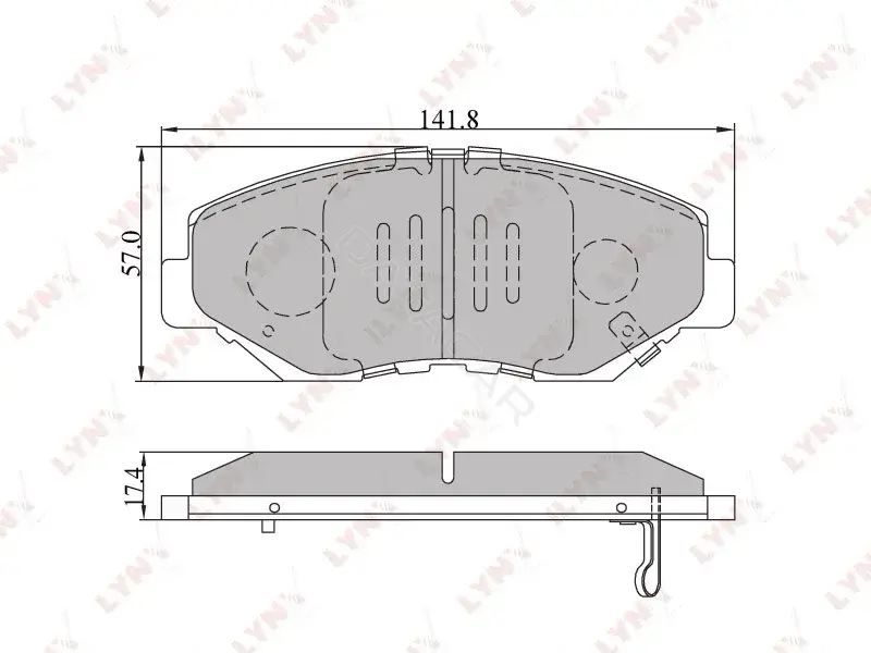Тормозные колодки LYNXAUTO BD-3404