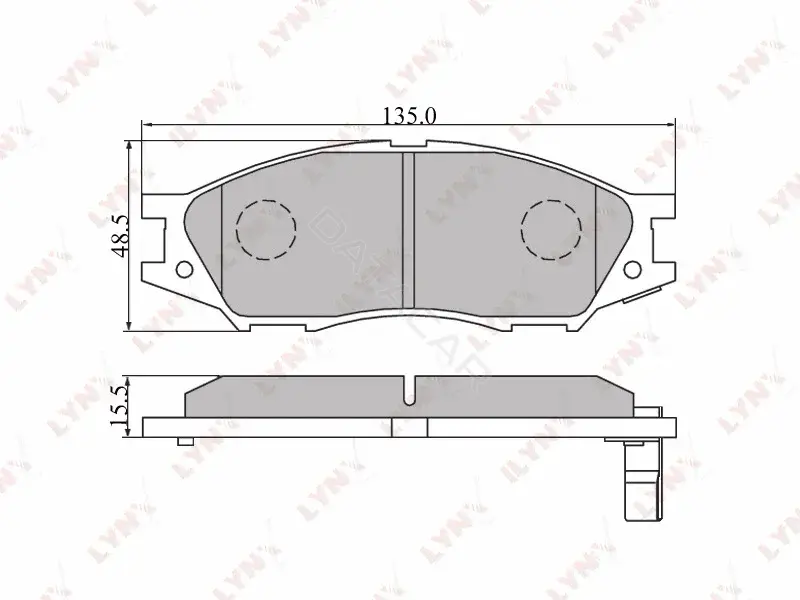 Тормозные колодки LYNXAUTO BD-3409