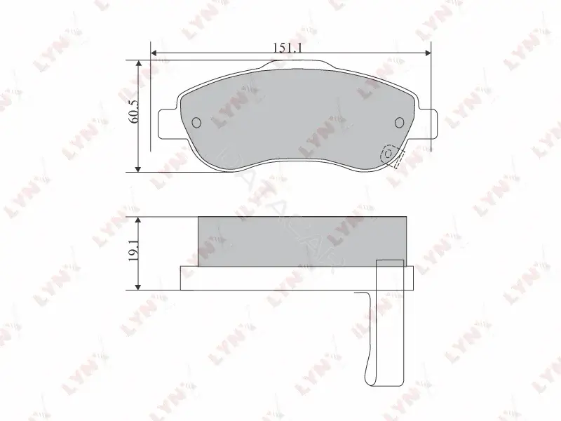 Тормозные колодки LYNXAUTO BD-3418