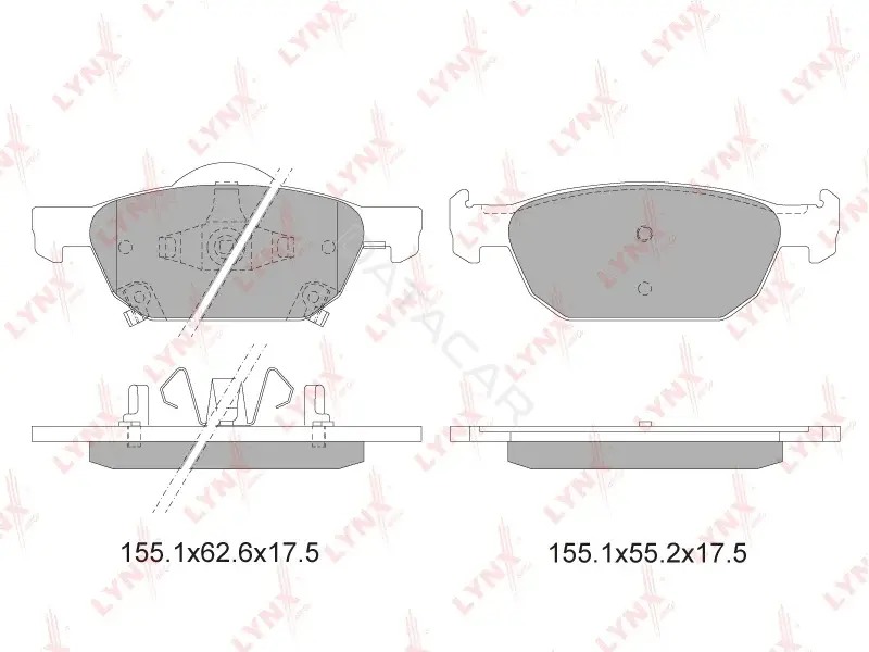 Тормозные колодки LYNXAUTO BD-3423