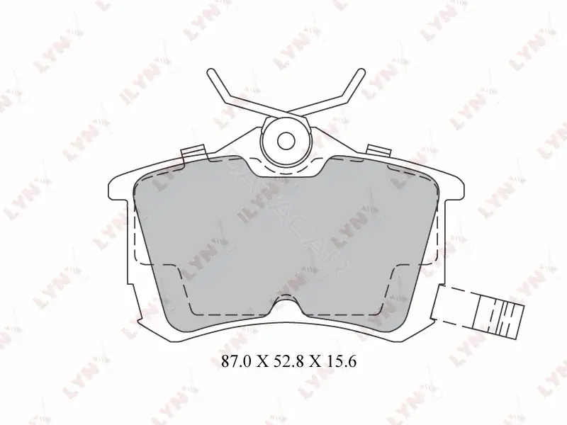 Тормозные колодки LYNXAUTO BD-3425