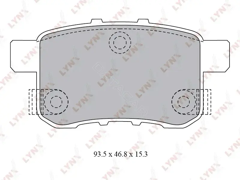 Тормозные колодки LYNXAUTO BD-3431