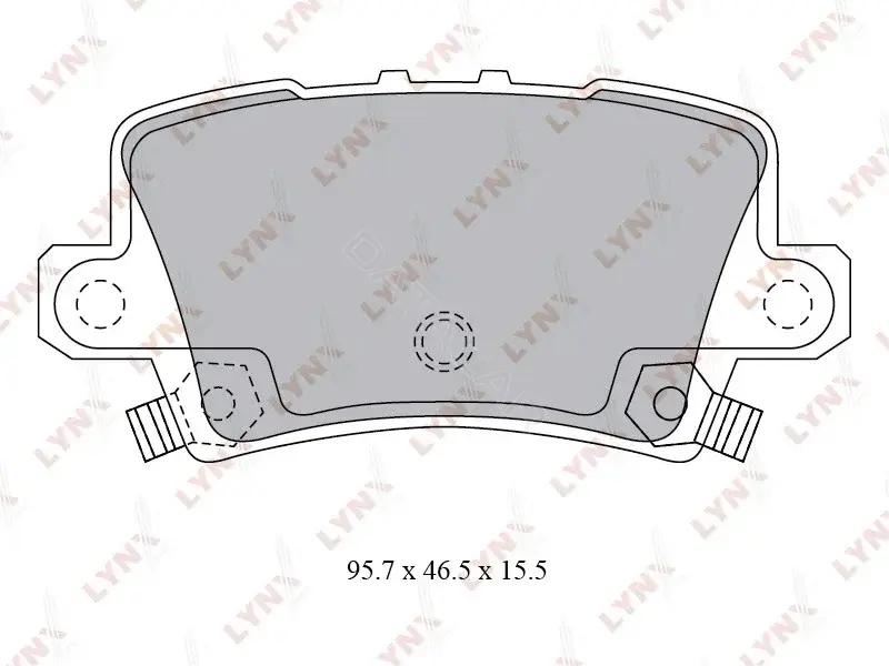 Тормозные колодки LYNXAUTO BD-3432