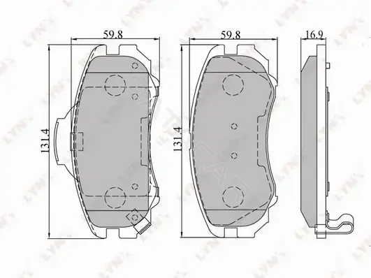 Тормозные колодки LYNXAUTO BD-3602