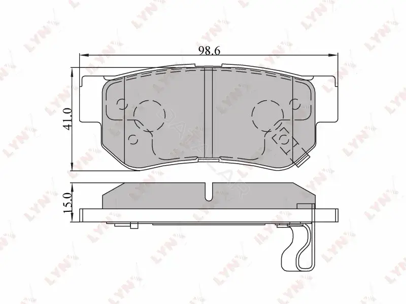 Тормозные колодки LYNXAUTO BD-3605