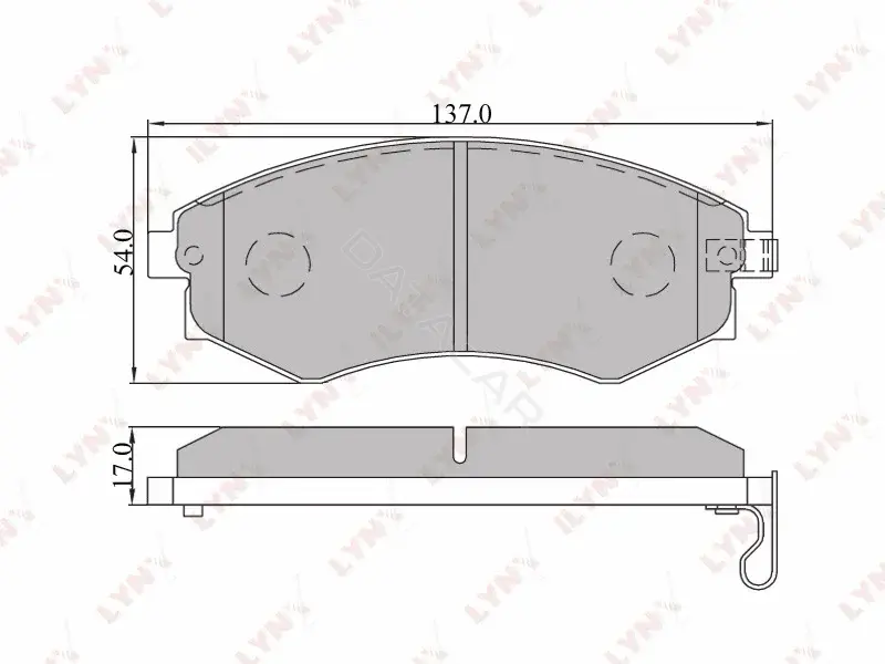 Тормозные колодки LYNXAUTO BD-3607