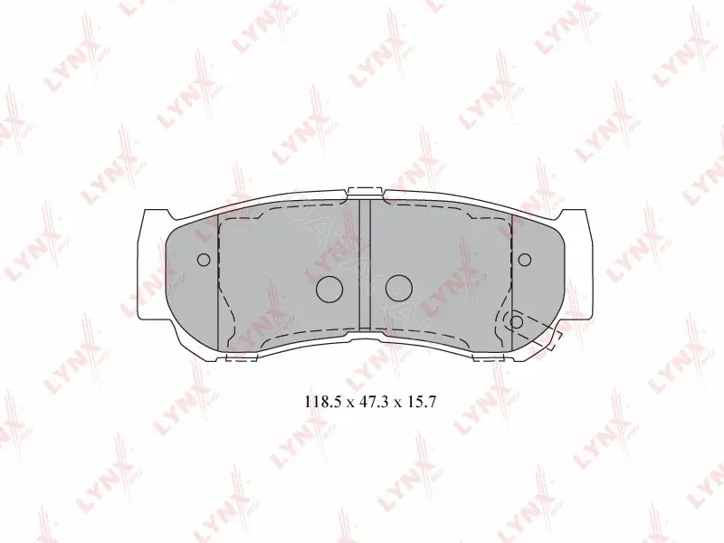 Тормозные колодки LYNXAUTO BD-3616