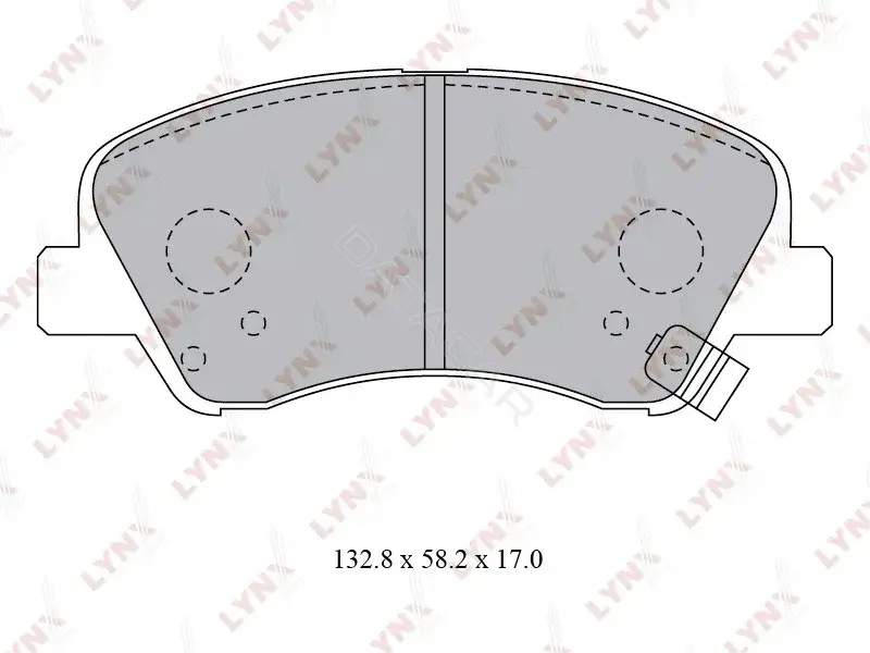 Тормозные колодки LYNXAUTO BD-3619