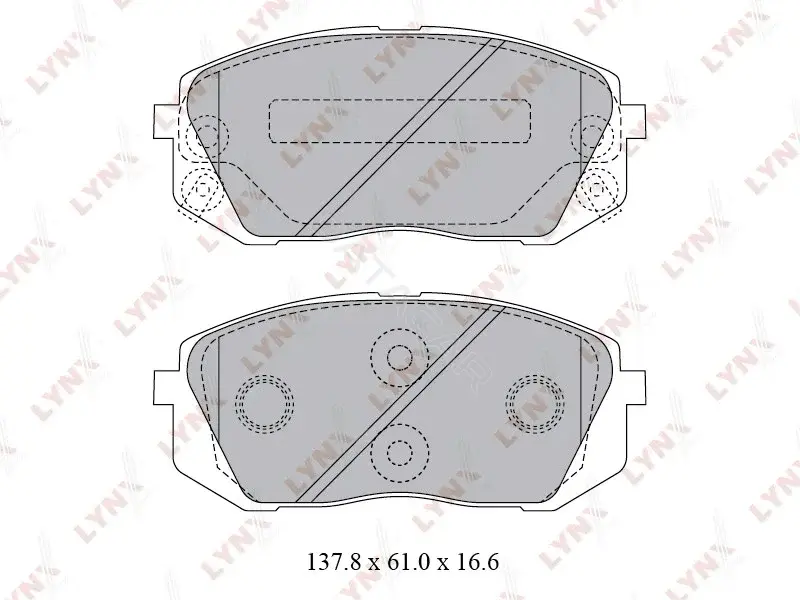Тормозные колодки LYNXAUTO BD-3621