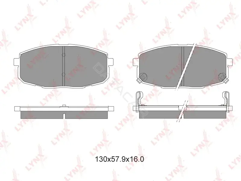 Тормозные колодки LYNXAUTO BD-4404
