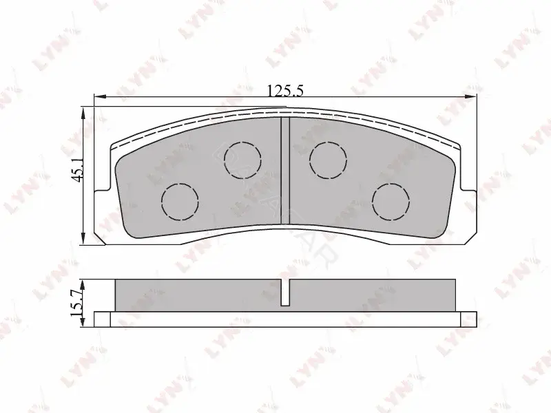 Тормозные колодки LYNXAUTO BD-4602