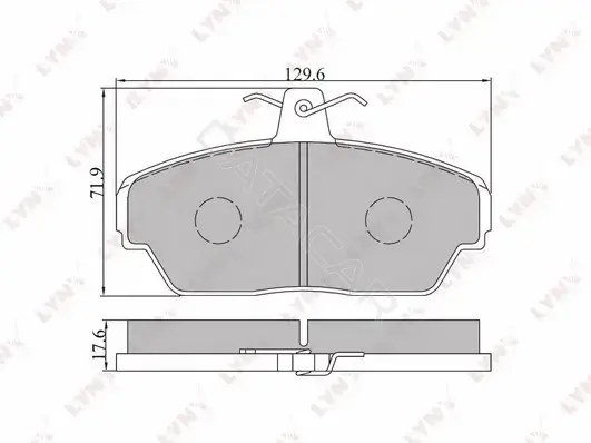 Тормозные колодки LYNXAUTO BD-4604