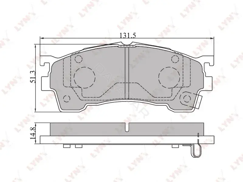 Тормозные колодки LYNXAUTO BD-5101