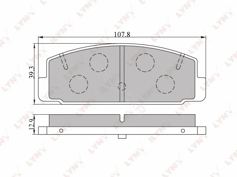 Тормозные колодки LYNXAUTO BD-5104