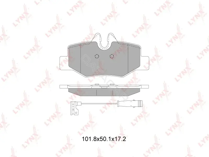 Тормозные колодки LYNXAUTO BD-5353
