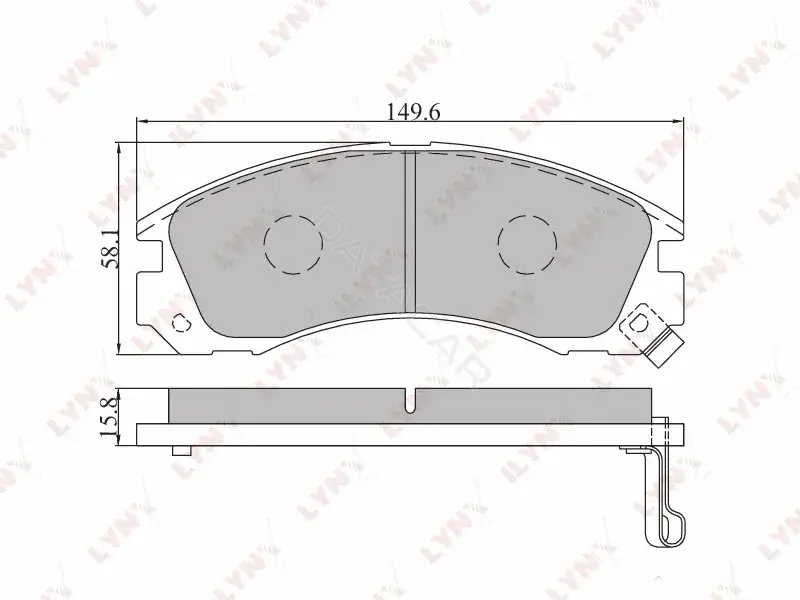 Тормозные колодки LYNXAUTO BD-5501
