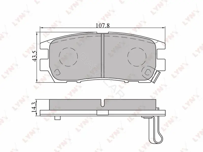 Тормозные колодки LYNXAUTO BD-5502