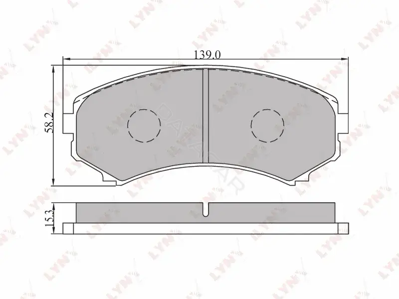 Тормозные колодки LYNXAUTO BD-5506