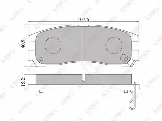 Тормозные колодки LYNXAUTO BD-5508